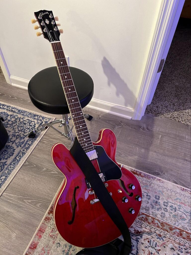 Cherry Red Gibson E-335 - Green Hills Guitar Studio