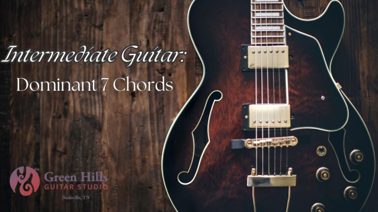 Intermediate Guitar: Dominant 7th Chords course graphic