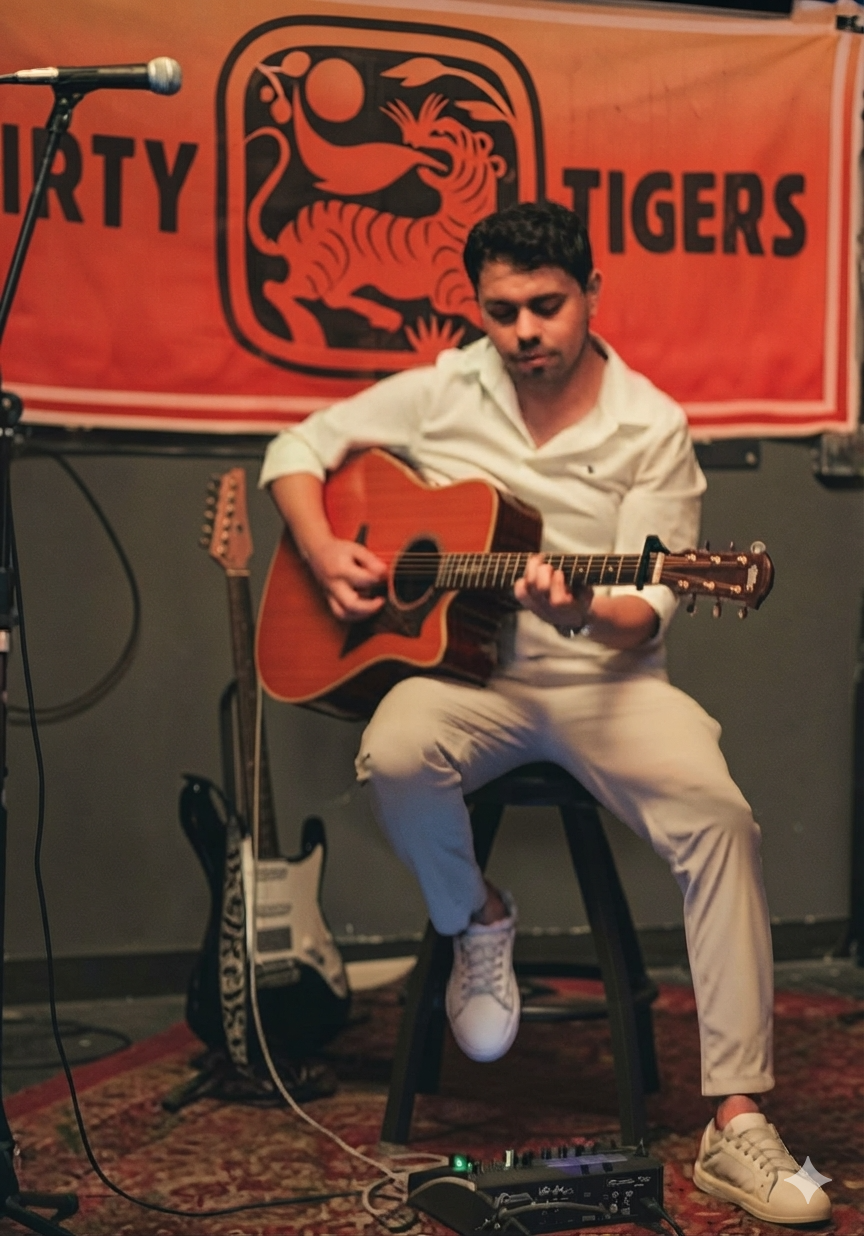 Juan Pablo Vanegas Performing with Acoustic Guitar
